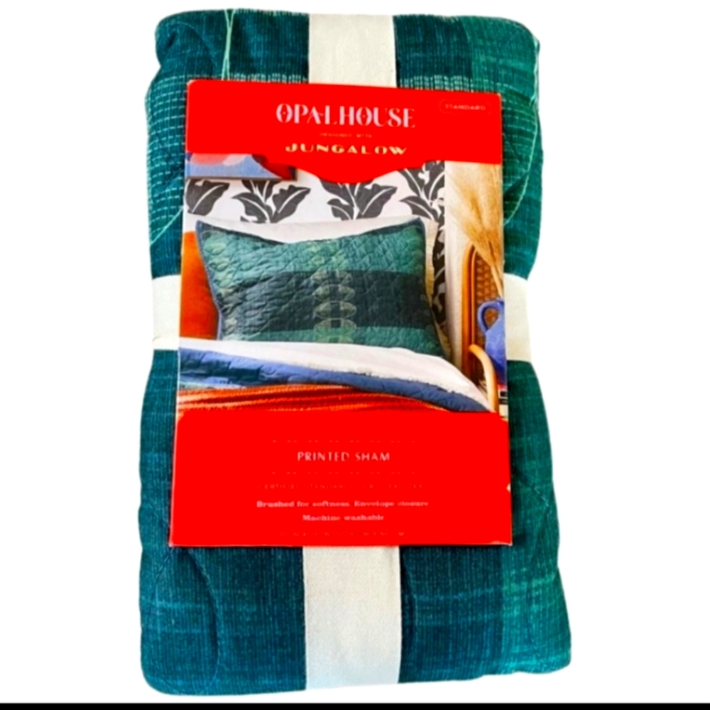 Opalhouse x jungalow Printed quilt sham teal